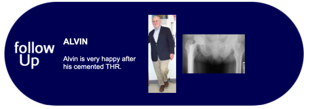 Total Hip Replacement Patient, Alvin